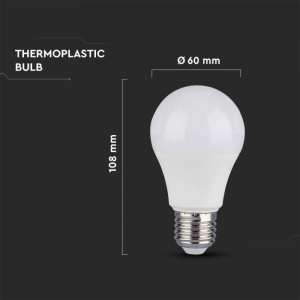LED крушка 8.5W A60 3000K Samsung чип VT-210 V-TAC E27 | AVStore