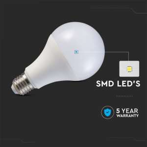 LED крушка 20W A80 3000K Samsung чип VT-233 V-TAC E27 | AVStore