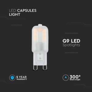 LED крушка 2.2W G9 4000K Samsung чип VT-203 V-TAC | AVStore