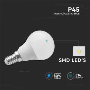 LED крушка 3.7W P45 4000K VT-1819 V-TAC E14 | AVStore