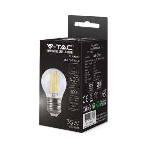 LED крушка 4W G45 6500K филамент VT-1980 V-TAC E27 | AVStore