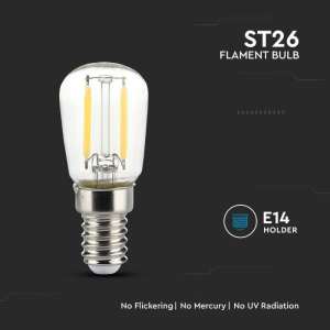 LED крушка 2W ST26 4000K филамент VT-1952 V-TAC E14 | AVStore