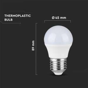 LED крушка 6.5W G45 6500K Samsung чип VT-290 V-TAC E27 | AVStore