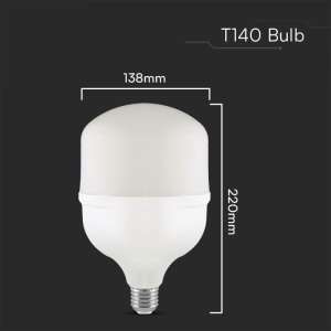LED крушка 50W T140 6500K VT-21050 V-TAC E27 с адаптер за E40 | AVStore