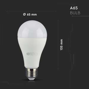 LED крушка SMART 15W A65 RGB+WW+CW Wi-Fi управление VT-5117 V-TAC E27 | AVStore
