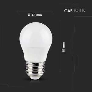 LED крушка SMART 5W G45 RGB+WW-CW Wi-Fi управление VT-5124 V-TAC E27 | AVStore