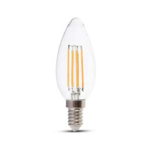 LED крушка 4W 3000K филамент VT-2304D V-TAC E14 | AVStore