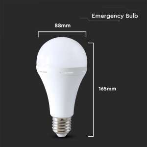 LED крушка аварийна 15W A90 4000K VT-51015 V-TAC E27 | AVStore