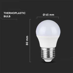 LED крушка 3.7W G45 3000K Samsung чип VT-1812 V-TAC E27 | AVStore