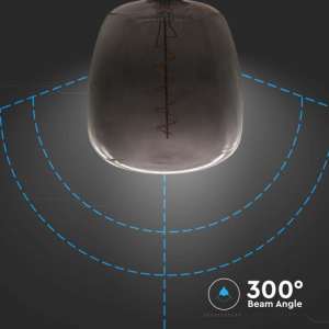 LED крушка 4W 2200K Ваза черен филамент VT-2264 V-TAC E27 | AVStore