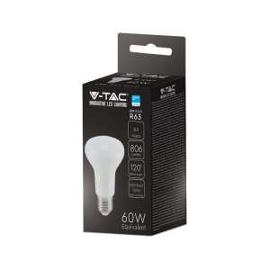 LED крушка 8.5W R63 3000K Samsung чип VT-263 V-TAC E27 | AVStore