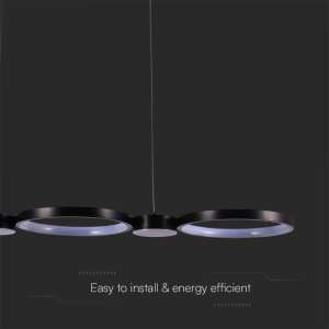 LED пендел висящ 38W 4000K V-TAC VT-7820 черен | AVStore