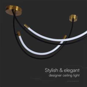 LED пендел висящ 20W 4000K V-TAC VT-7826 черен | AVStore