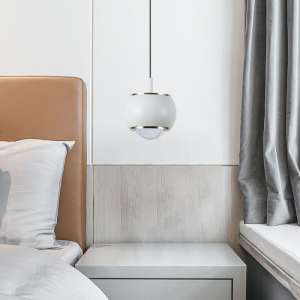 LED пендел висящ Ø100mm 9W 3000K V-TAC VT-7830 бял | AVStore