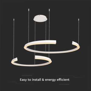 LED пендел кръгъл 48W 4000K V-TAC VT-7914 бял | AVStore