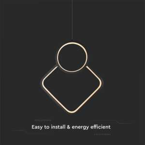 LED пендел висящ 12W 4000K V-TAC VT-7917 черен | AVStore