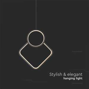 LED пендел висящ 12W 4000K V-TAC VT-7917 черен | AVStore