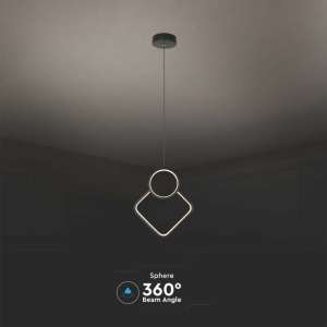 LED пендел висящ 12W 3000K V-TAC VT-7917 бял | AVStore