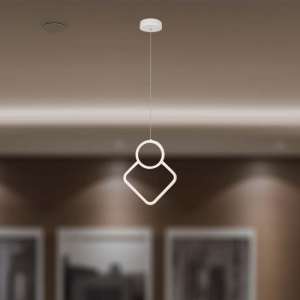 LED пендел висящ 12W 4000K V-TAC VT-7917 бял | AVStore