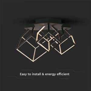 LED пендел 46W 3000K V-TAC VT-7921 черен | AVStore