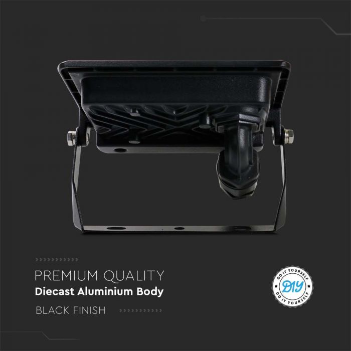 20304-i6_2 LED прожектор 10W 6500K Samsung чип VT-118 V-TAC черен | AVStore