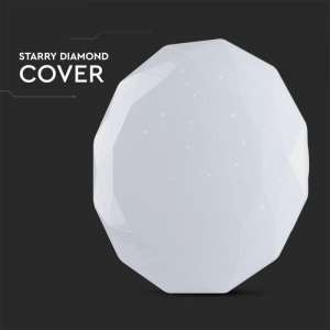 LED плафон кръгъл/блестящ 60/30W 3в1 с дистанционно управление VT-8557 V-TAC бял | AVStore