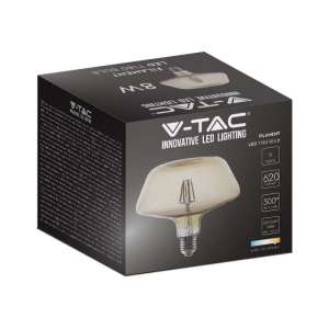 LED крушка 8W T180 1800K Амбър филамент VT-2308 V-TAC E27 | AVStore