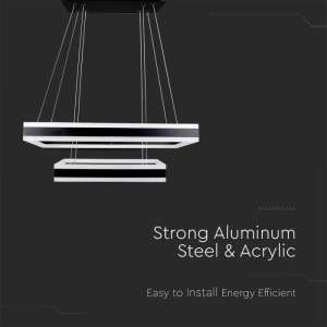LED пендел висящ 113W 3000K V-TAC VT-101-2D черен | AVStore