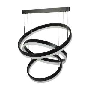 LED пендел 3 ринга 86W 3000K V-TAC VT-82-3D черен | AVStore