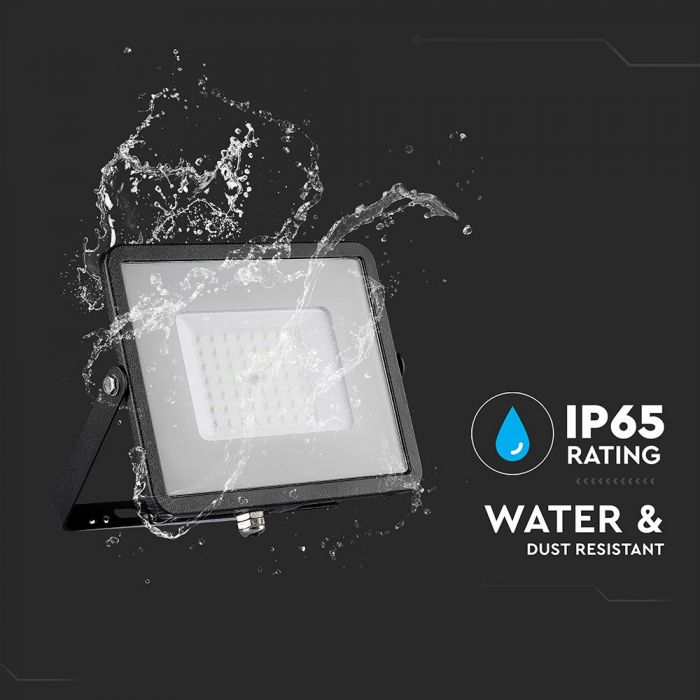 21407-i4 LED прожектор 50W 4000K Samsung чип VT-50 V-TAC черен | AVStore