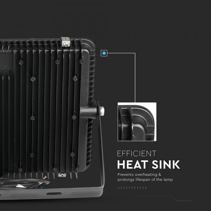 21419-i2 LED прожектор 200W 6500K Samsung чип VT-200 V-TAC черен | AVStore