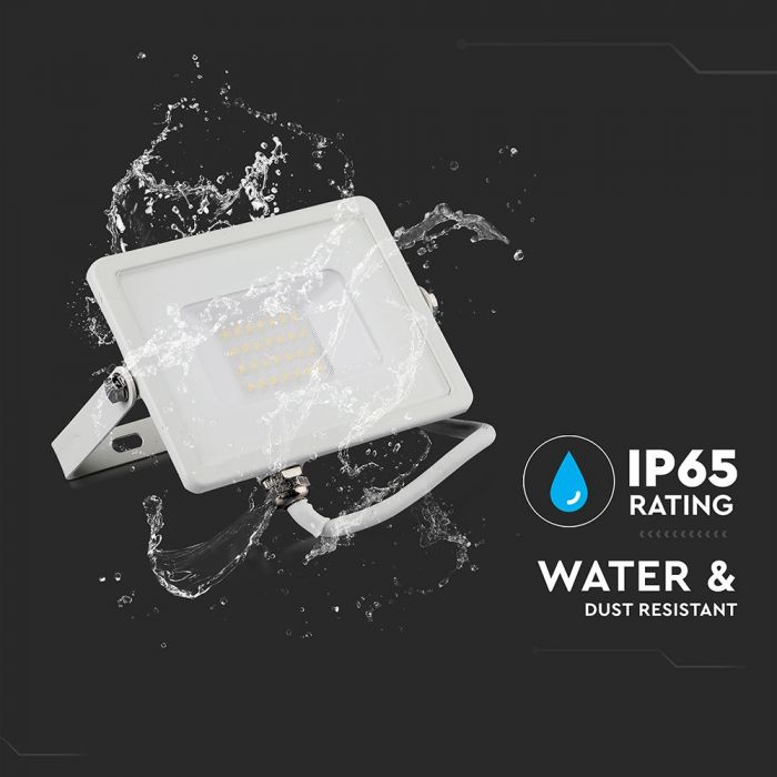 21442-i4 LED прожектор 20W 3000K Samsung чип VT-20 V-TAC бял | AVStore