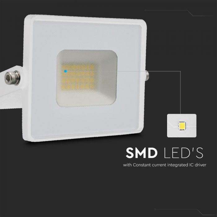 215951-i1 LED прожектор 20W 6500K SMD чип VT-4021 V-TAC бял | AVStore