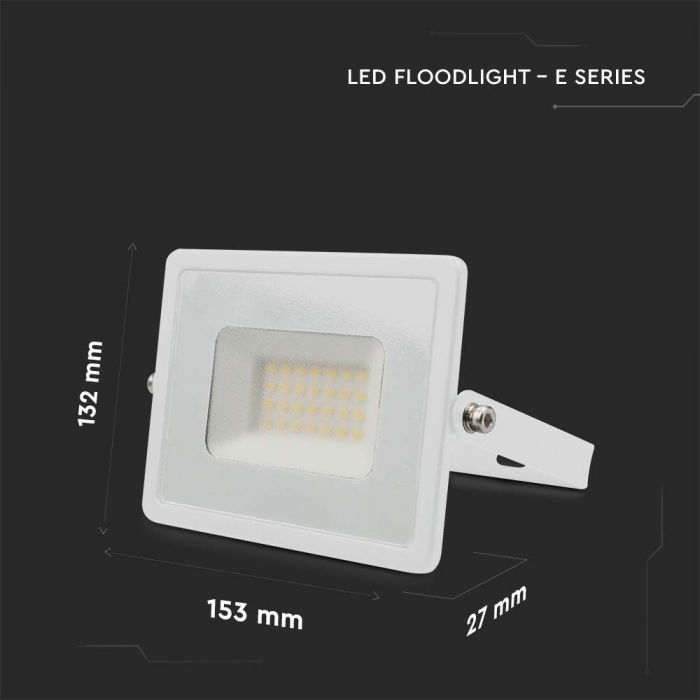 215956-d_1 LED прожектор 30W 6500K SMD чип VT-4031 V-TAC бял | AVStore
