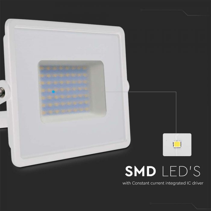 215962-i1 LED прожектор 50W 6500K SMD чип VT-4051 V-TAC бял | AVStore