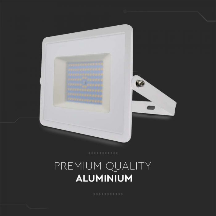 215968-i5 LED прожектор 100W 4000K SMD чип VT-40101 V-TAC бял | AVStore