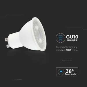 LED луничка 7.5W GU10 6500K Samsung чип VT-291 V-TAC | AVStore