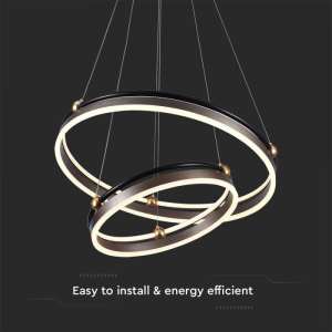 LED пендел висящ 50W 3000K V-TAC VT-7578 кафяв | AVStore