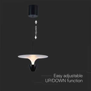 LED пендел Ø300mm 9W 3000K V-TAC VT-7532M черен | AVStore