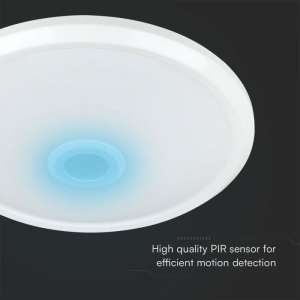 LED плафон със сензор за движение 12W 3в1 VT-13CCT V-TAC | AVStore