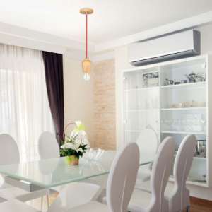 Пендел дървен/червен кабел Ø73mm V-TAC VT-7778 | AVStore