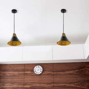 Алуминиев пендел черен Ø250mm V-TAC VT-7425 | AVStore