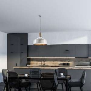 Пендел бял/дървен връх Ø350mm V-TAC VT-7545 | AVStore