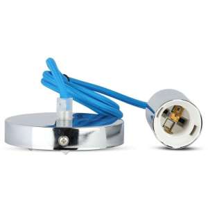 Пендел метален/син кабел Ø36mm V-TAC VT-7338 | AVStore