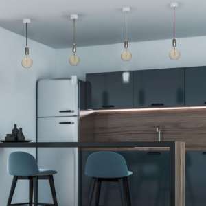 Пендел метален/розов кабел Ø36mm V-TAC VT-7338 | AVStore