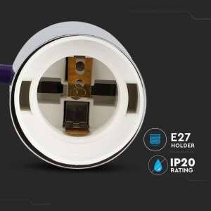 Пендел метален/лилав кабел Ø36mm V-TAC VT-7338 | AVStore