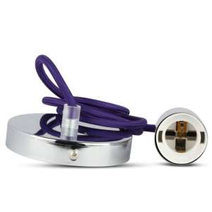 Пендел метален/лилав кабел Ø36mm V-TAC VT-7338 | AVStore