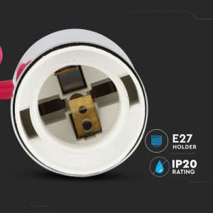 Пендел метален/цикламен кабел Ø36mm V-TAC VT-7338 | AVStore