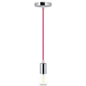 Пендел метален/цикламен кабел Ø36mm V-TAC VT-7338 | AVStore