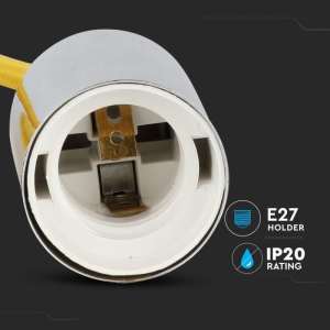 Пендел метален/жълт кабел Ø36mm V-TAC VT-7338 | AVStore